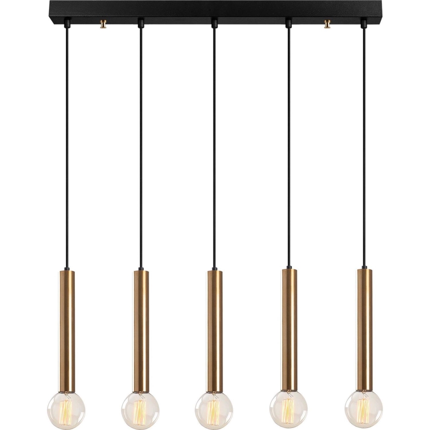 Liustra ant laido TEMPO 5xE27/40W/230V auksinė