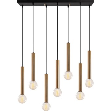 Liustra ant laido TEMPO 7xE27/40W/230V auksinė