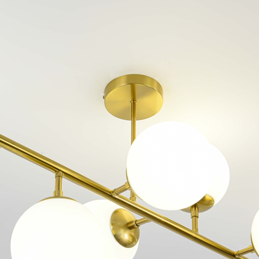 Liustra ant stiebo DORADO 8xE14/40W/230V auksinė