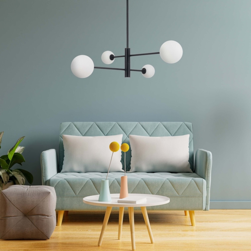 Liustra ant strypo DORADO 4xG9/40W/230V juodos spalvos