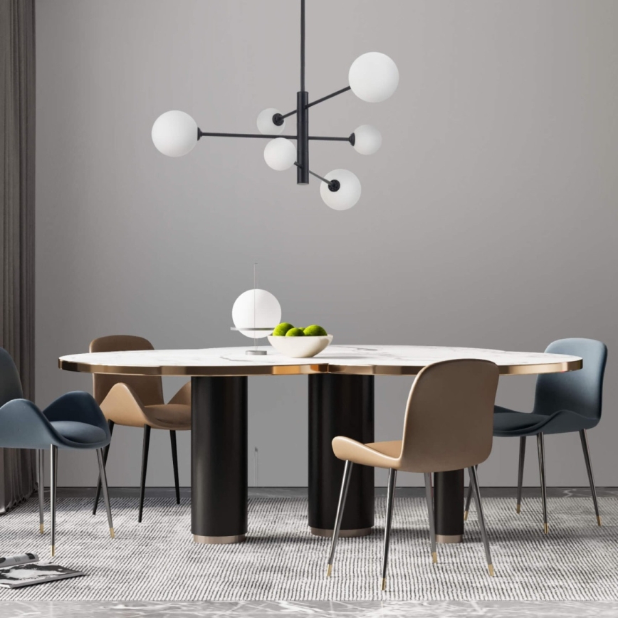 Liustra ant strypo DORADO 6xG9/40W/230V juoda