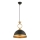 Liustra MONZA su laidu 1xE27/40W/230V Ø30 cm juoda/bronzinė