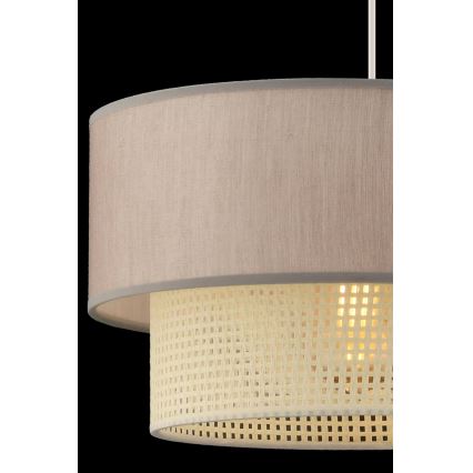Liustra su laidu ECHO 1xE27/60W/230V smėlinė/kreminė