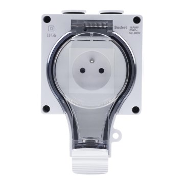 Lizdas drėgnoms patalpoms 230 V/16 A IP66