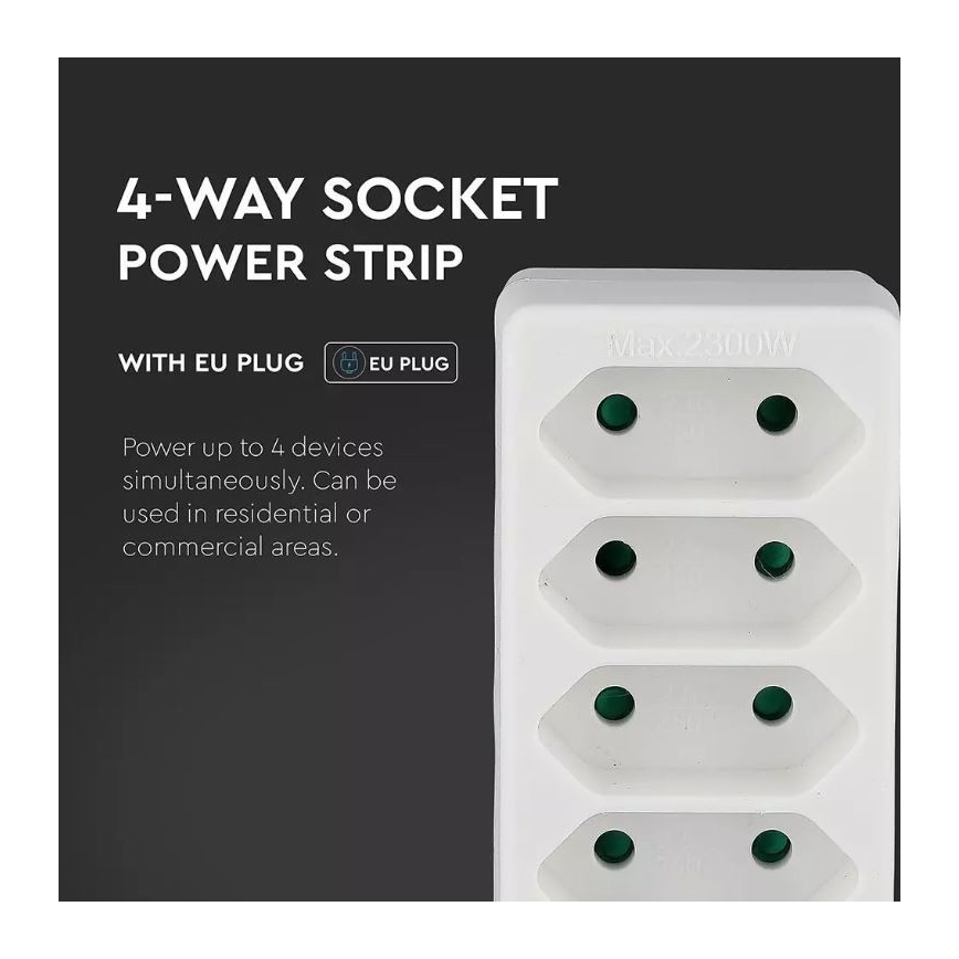 Lizdo skirstytuvas 4x2,5A/230V