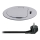 Lizdo stulpelis stalviršiui 1x230V + USB-C Power Delivery sidabras/juoda
