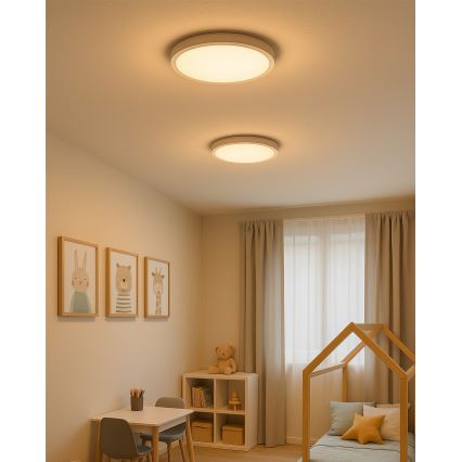 Lubinis LED šviestuvas LED/24W/230V 3000/4000/6500K, skersmuo 30 cm, baltas