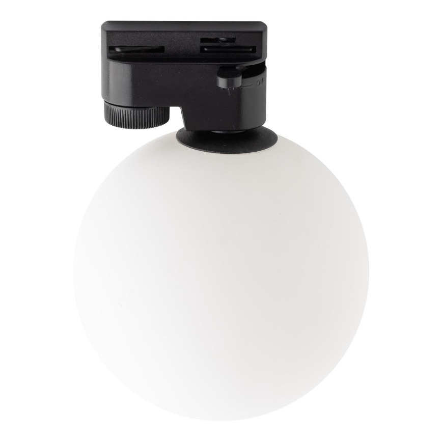 Lubinis šviestuvas 1-fazės bėgių sistemai TRACER 1xG9/8W/230V balta/juoda
