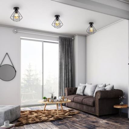 Lubinis šviestuvas 1xE27/40W/230V juodas