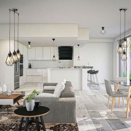 Lubinis šviestuvas 1xE27/40W/230V juodas