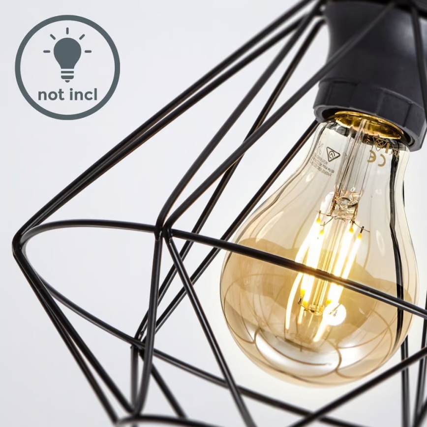 Lubinis šviestuvas 1xE27/40W/230V juodas