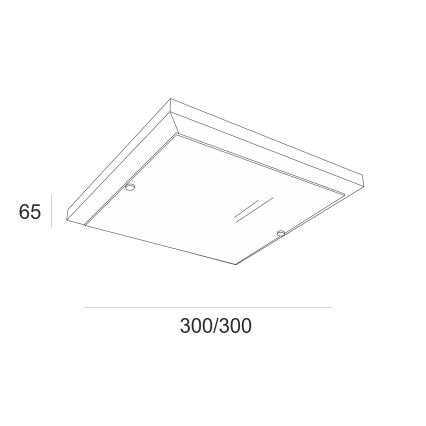 Lubinis šviestuvas 1xE27/60W/230V pušis - FSC sertifikuota