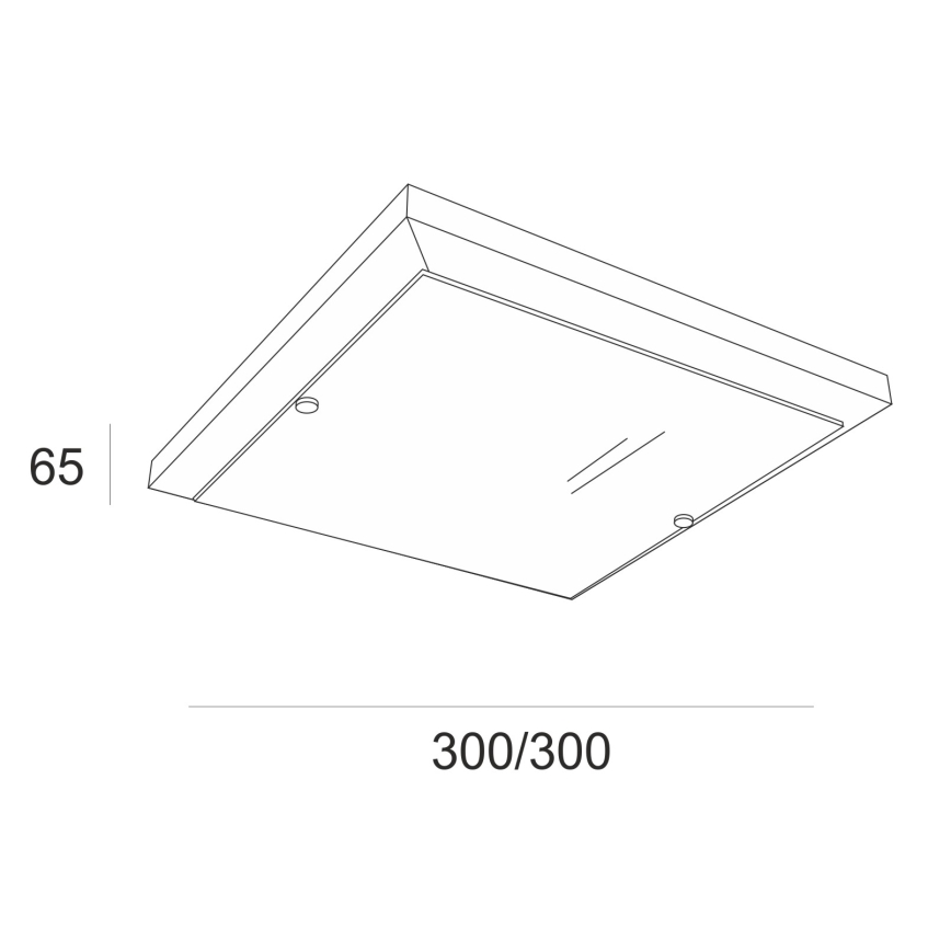 Lubinis šviestuvas 1xE27/60W/230V bukas - FSC sertifikuota