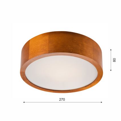 Lubinis šviestuvas 1xE27/60W/230V pušis