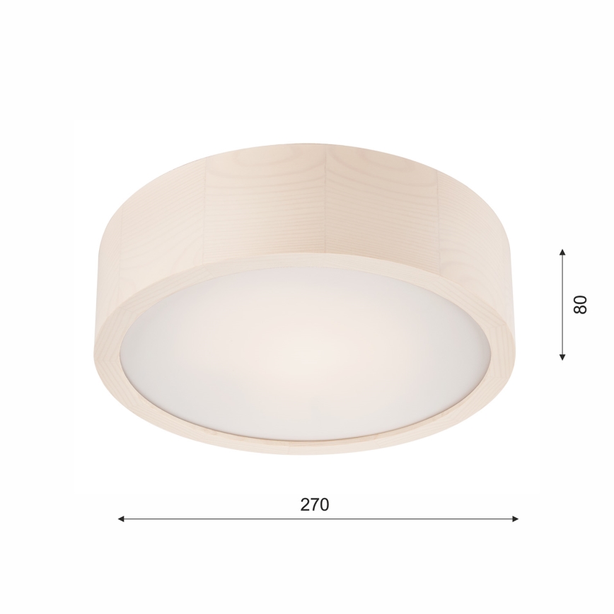 Lubinis šviestuvas 1xE27/60W/230V pušis 