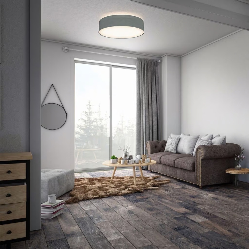 Lubinis šviestuvas 2xE27/40W/230V, skersmuo 38 cm, pilkas