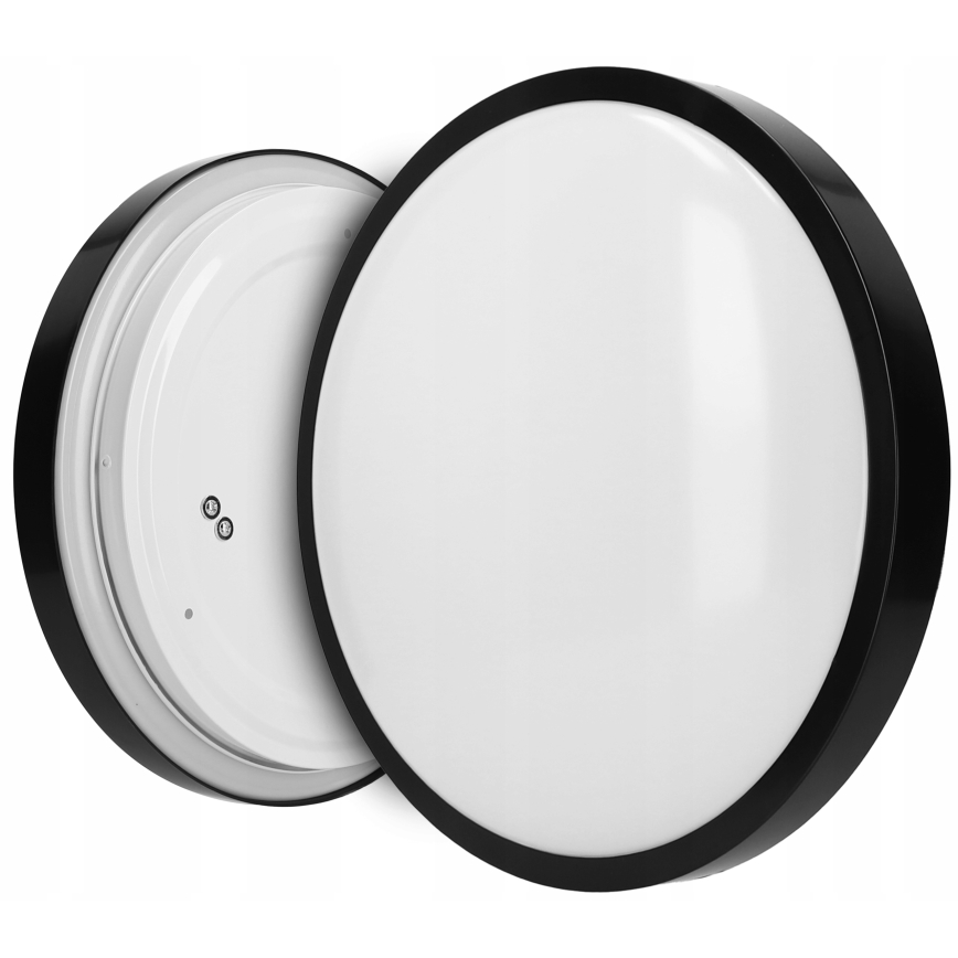 Lubinis šviestuvas 2xE27/40W/230V Ø 29,5 cm juodas