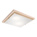Lubinis šviestuvas 2xE27/60W/230V ąžuolas