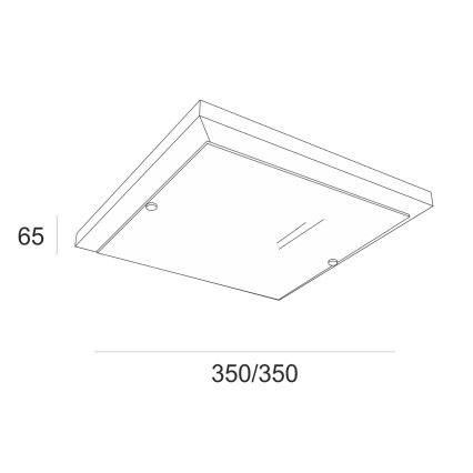 Lubinis šviestuvas 2xE27/60W/230V pušis - FSC sertifikuota