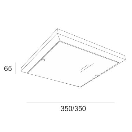 Lubinis šviestuvas 2xE27/60W/230V bukas - FSC sertifikuota