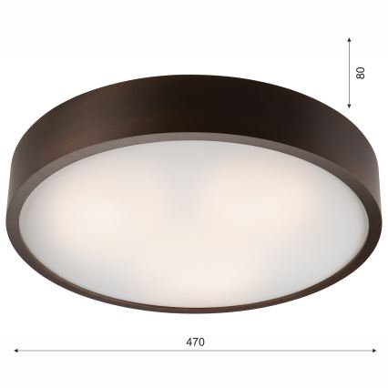 Lubinis šviestuvas 3xE27/60W/230V pušis