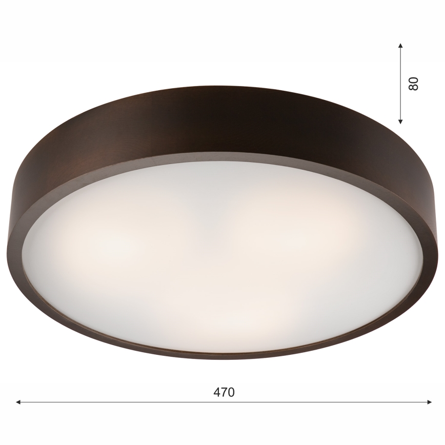 Lubinis šviestuvas 3xE27/60W/230V pušis