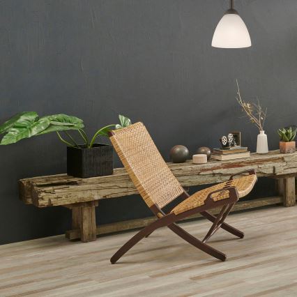 Prie lubų montuojamas šviestuvas ADRIANO 1xE27/60W/230V, ąžuolo spalvos