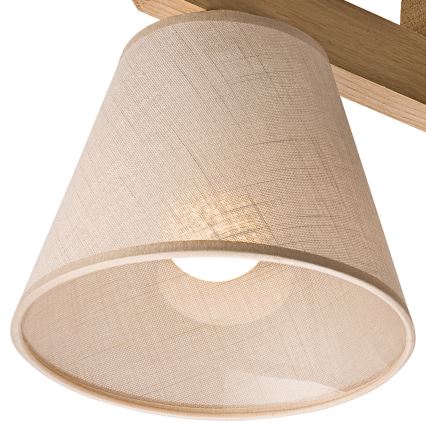 Prie sieną montuojamas šviestuvas ANTONIO 3xE14/40W/230V ąžuolas