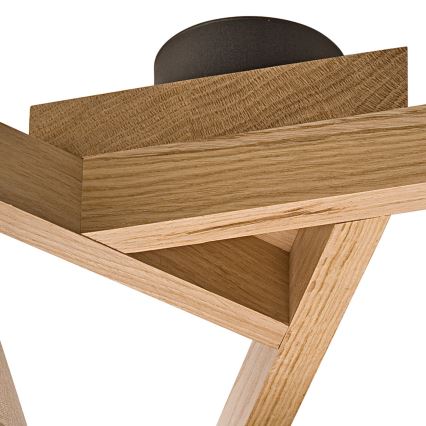 Prie sieną montuojamas šviestuvas ANTONIO 3xE14/40W/230V ąžuolas