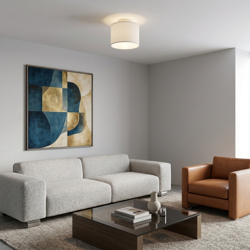 Lubinis šviestuvas ARDEN 1xE27/15W/230V, skersmuo 18 cm, baltas