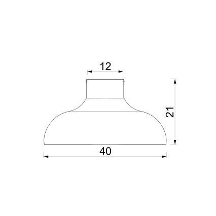 Lubinis šviestuvas BASCA, 1x E27/15 W/230 V, ø 40 cm, bordo