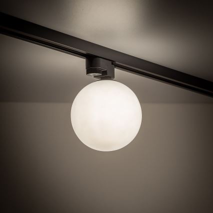 Lubinis šviestuvas 1-fazės bėgių sistemai TRACER 1xG9/8W/230V balta/juoda