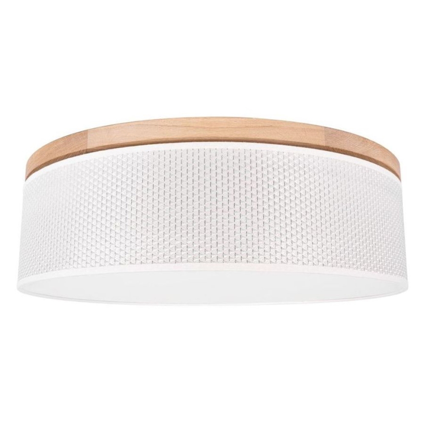 Lubinis šviestuvas BENITA 2xE27/25W/230V diametras 48 cm kreminė/ąžuolas