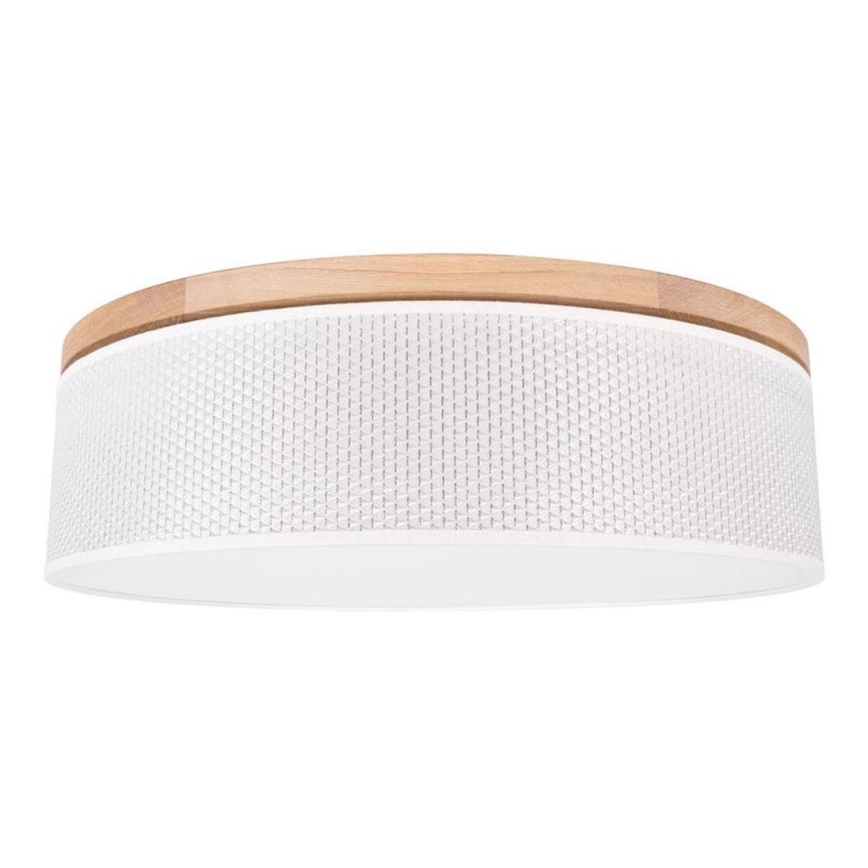 Lubinis šviestuvas BENITA 4xE27/25W/230V diametras 58 cm kreminė/ąžuolas