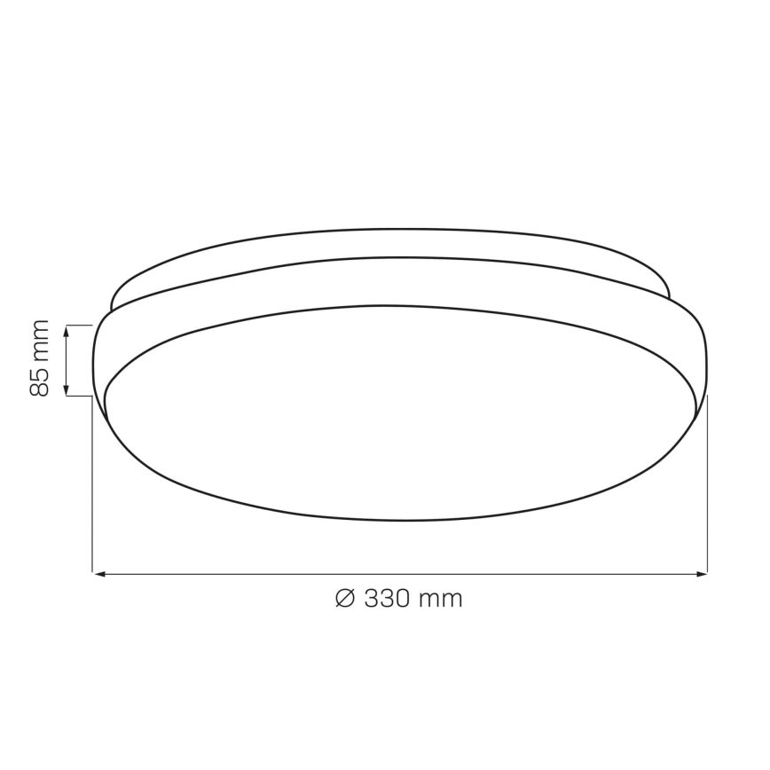Lubinis šviestuvas BOGDAN 2xE27/20W/230V diametras 33 cm balta