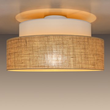 Lubinis šviestuvas BOHO 1xE27/60W/230V balta/smėlio spalva
