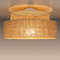 Lubinis šviestuvas BOHO 1xE27/60W/230V diametras 40 cm rotangas