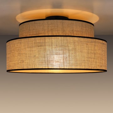 Lubinis šviestuvas BOHO 1xE27/60W/230V smėlio spalva