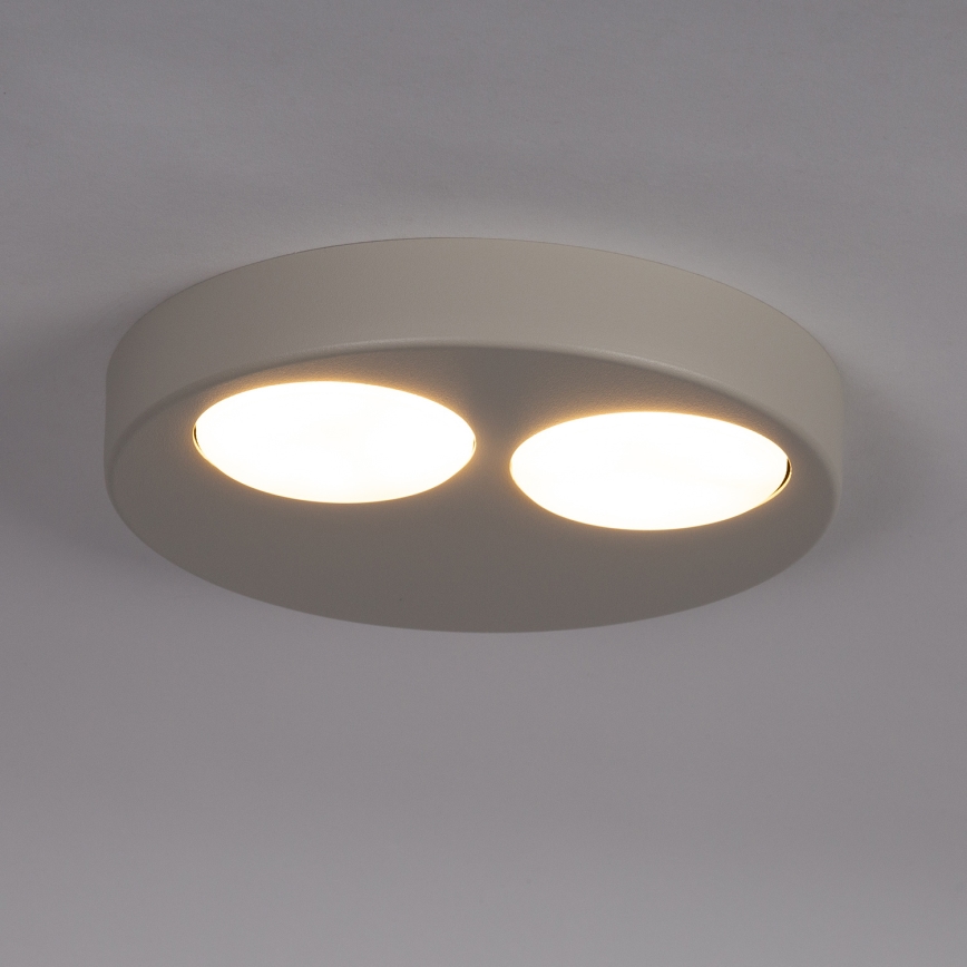 Lubinis šviestuvas BROS 2xGX53/12W/230V smėlio spalva