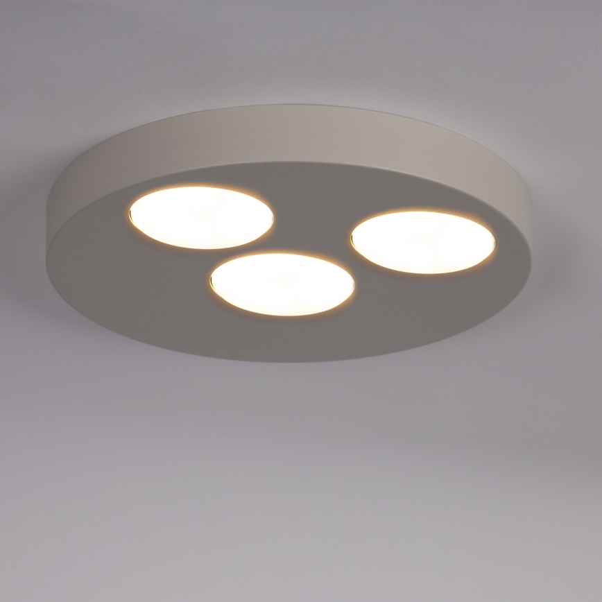 Lubinis šviestuvas BROS 3xGX53/12W/230V smėlio spalva