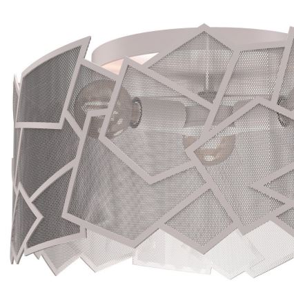Lubinis šviestuvas CAMO 3xE27/15W/230V Ø 49,5 cm, smėlio spalvos