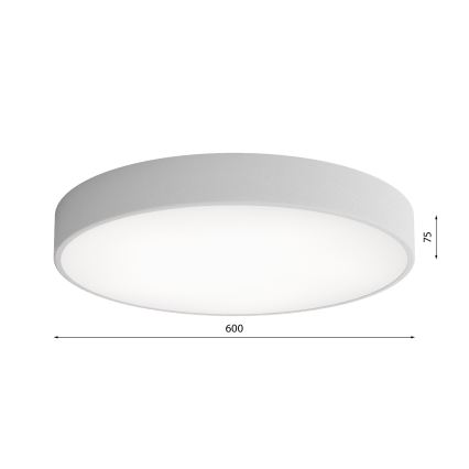 Lubinis šviestuvas CLEO 5xE27/24W/230V d. 60 cm pilkas
