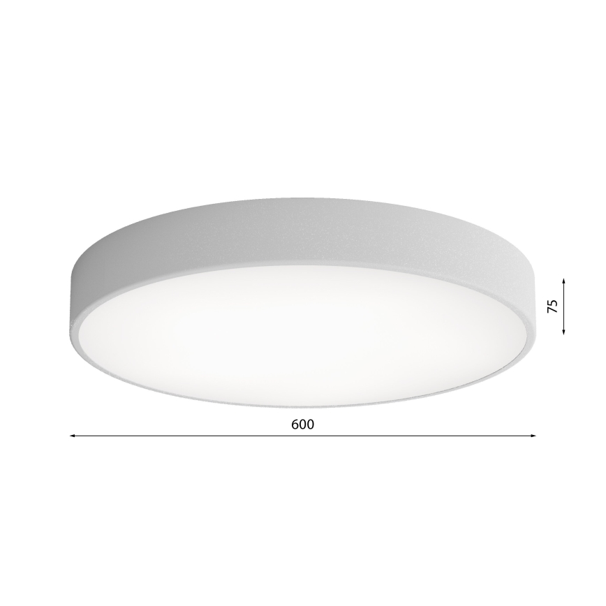 Lubinis šviestuvas CLEO 5xE27/24W/230V d. 60 cm pilkas