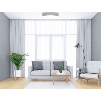 Lubinis šviestuvas CLEO su judesio ir sutemų jutikliu, 6xE27/24W/230V, Ø 80 cm, pilkas