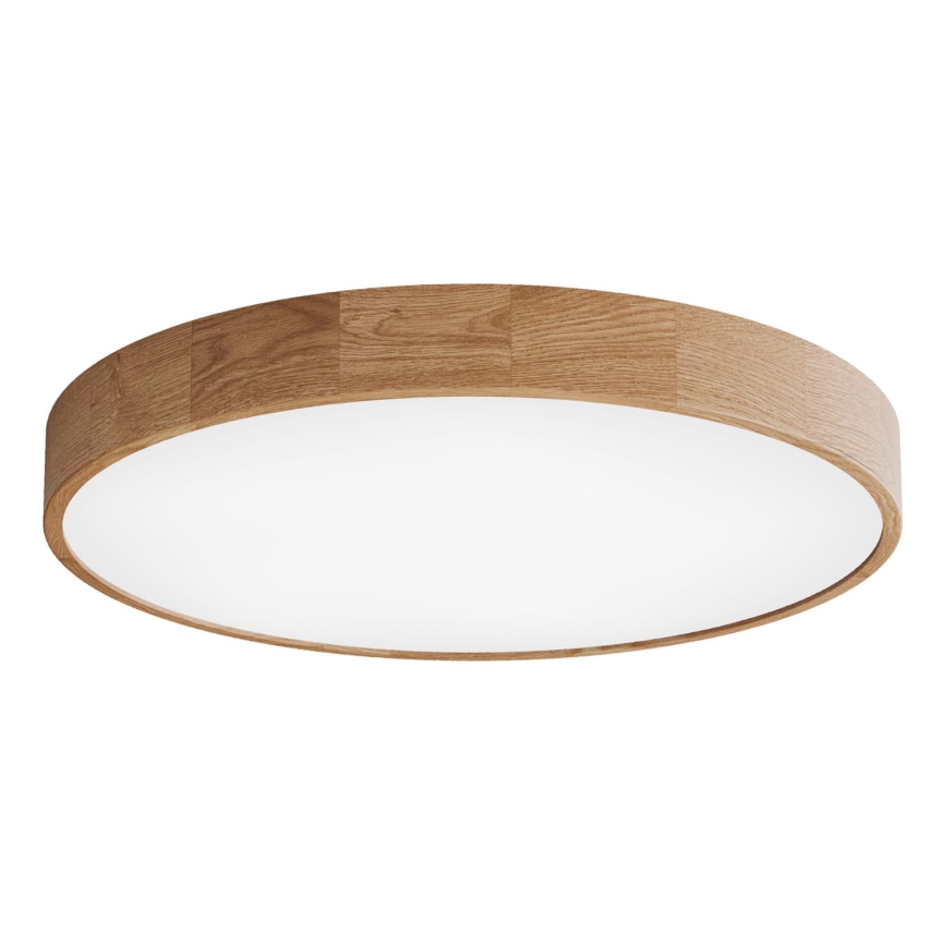 Lubinis šviestuvas CLEO su judesio jutikliu, 6×E27/24W/230V, skersmuo 80 cm, ąžuolo apdaila