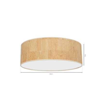 Lubinis šviestuvas CORK 3xE27/60W/230V