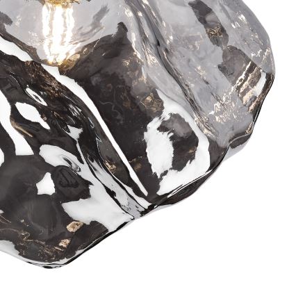 Lubinis šviestuvas CRISTAL 1xE14/15W/230V žalvaris/dūminė juoda