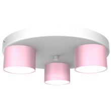 Lubinis šviestuvas DIXIE 3xGX53/11W/230V rožinis