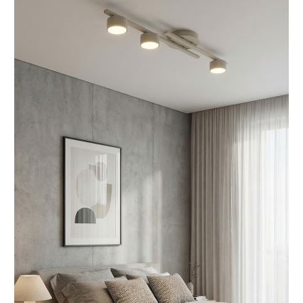 Lubinis šviestuvas FRAGMENT 3xGX53/12W/230V smėlio spalvos