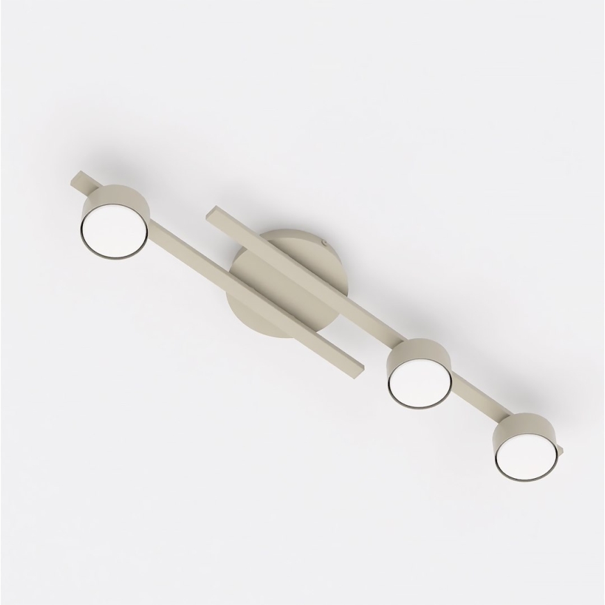 Lubinis šviestuvas FRAGMENT 3xGX53/12W/230V smėlio spalvos